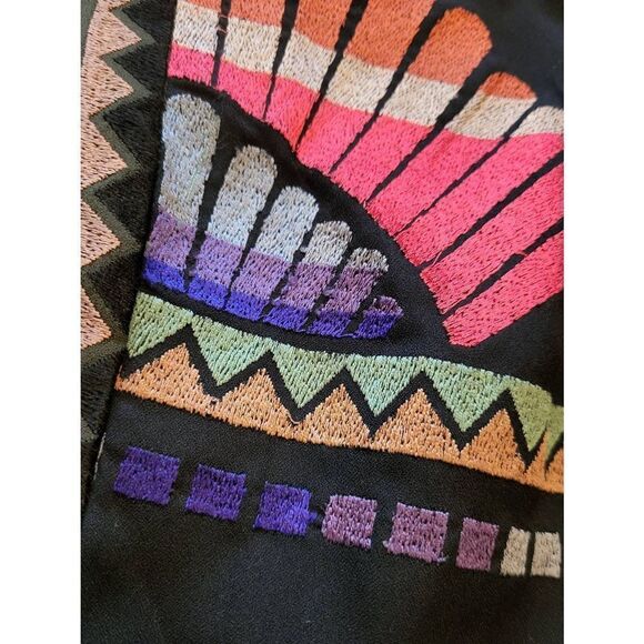 Anthropologie Dress Women's 4 Ranna Gill Fanned Vignette Shift Embroidered - Picture 3 of 6